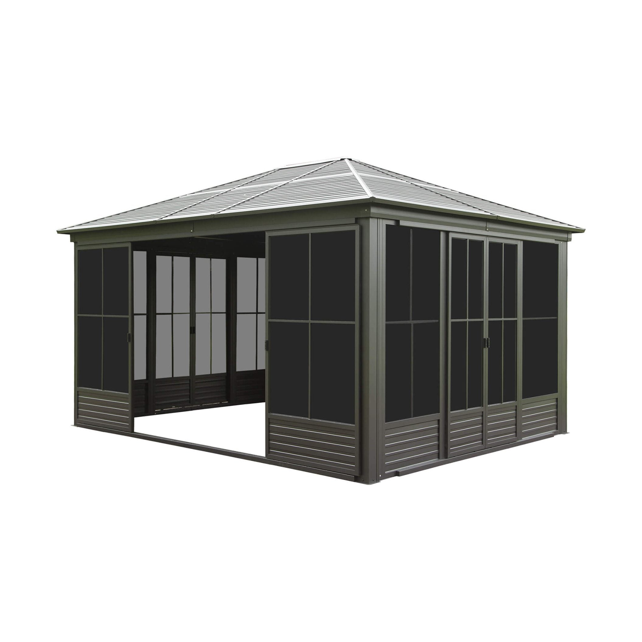 All Weather Aluminum Sunroom Sloping Roof | SAKSBY WHOLESALE