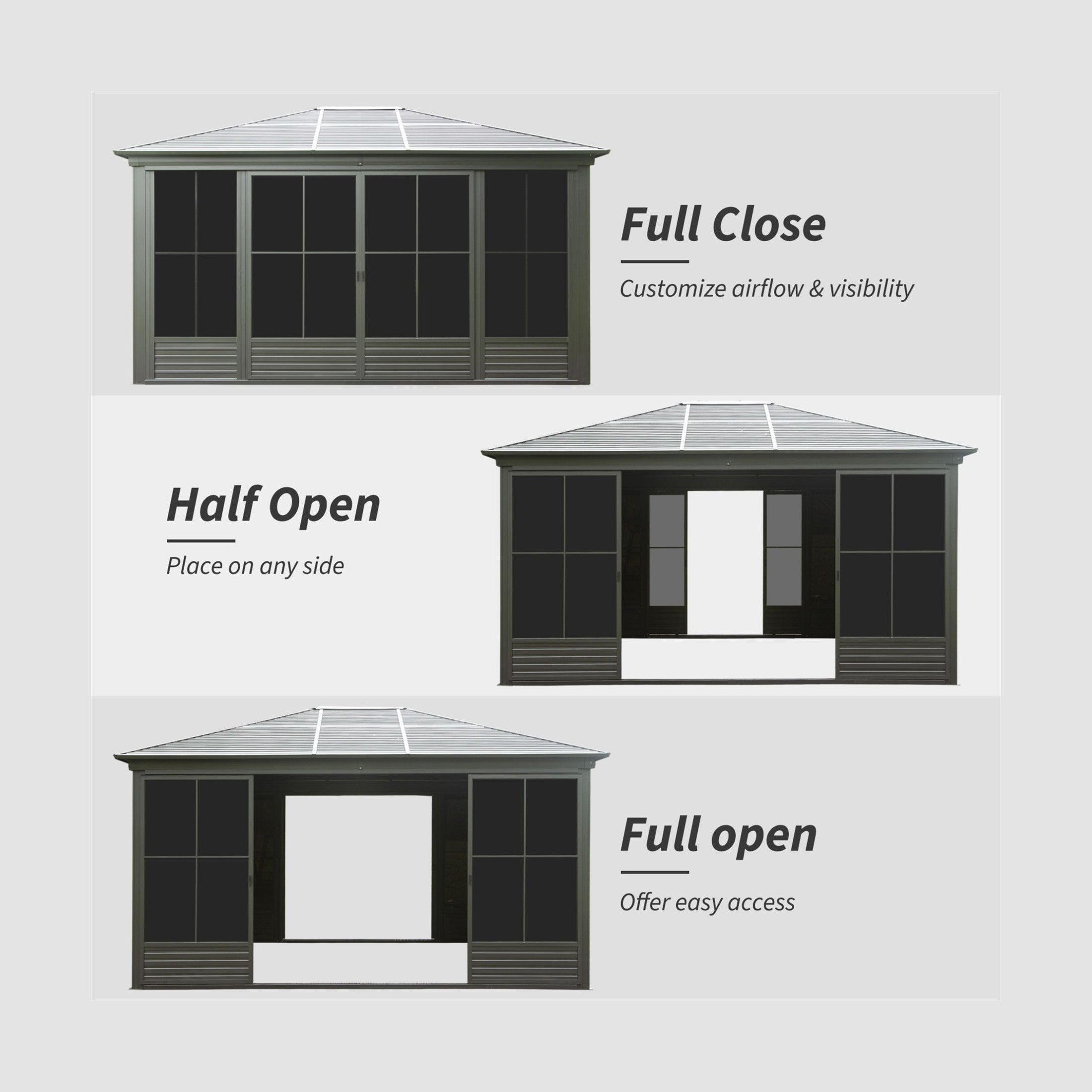 All Weather Aluminum Sunroom Sloping Roof | SAKSBY WHOLESALE