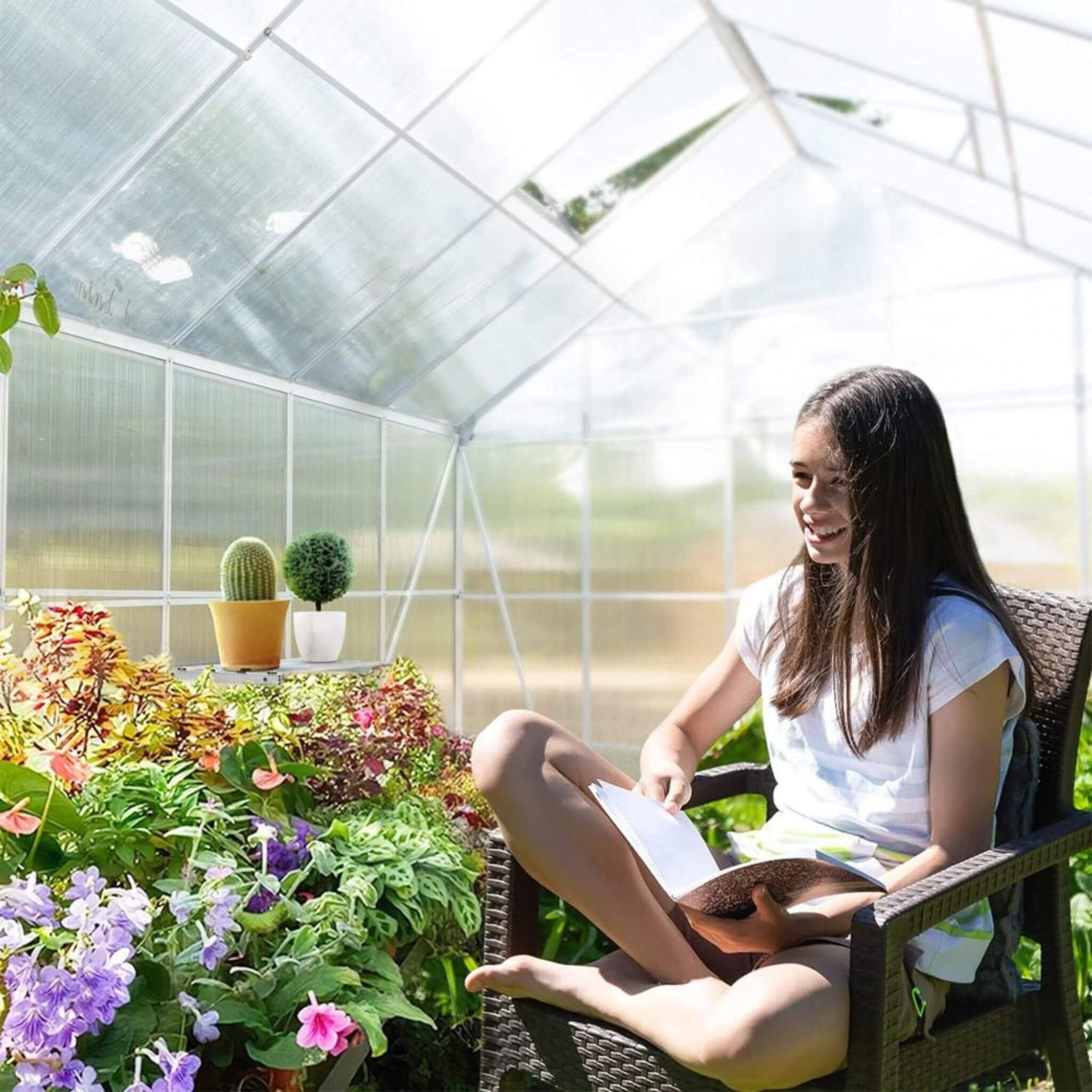 All-Weather Ultra-Resistant Polycarbonate Greenhouse Extra Large | SAKSBY WHOLESALE