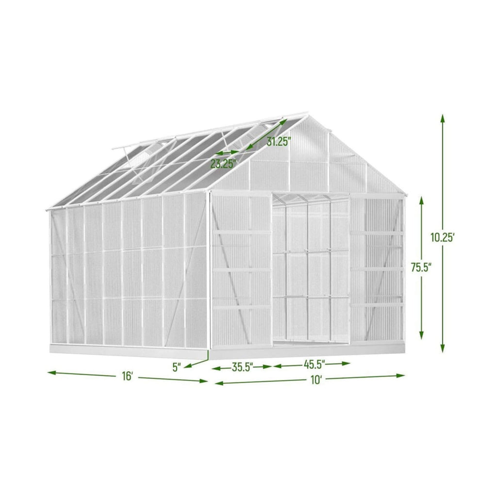 All-Weather Ultra-Resistant Polycarbonate Greenhouse Extra Large | SAKSBY WHOLESALE