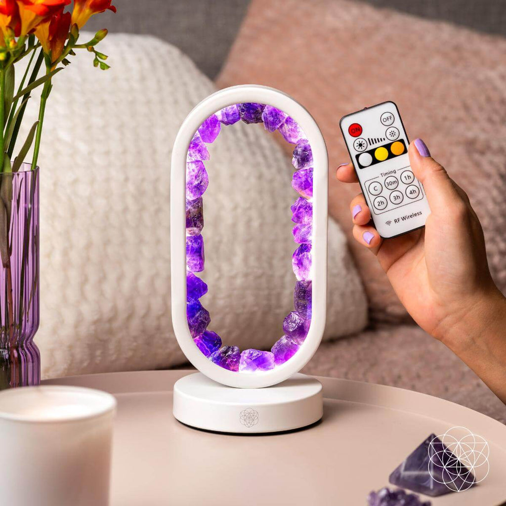 Amethyst Ambient Lamp With Remote | Conscious Items
