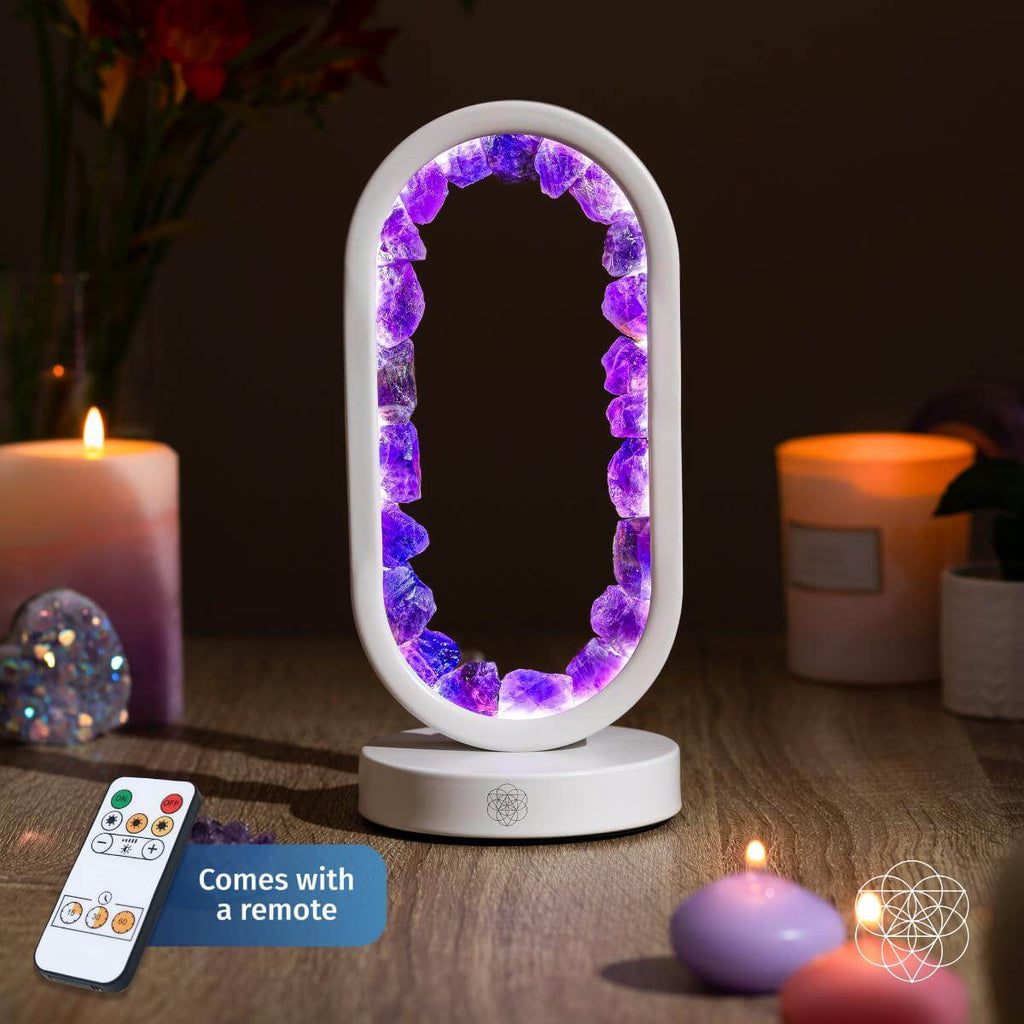 Amethyst Ambient Lamp With Remote | Conscious Items