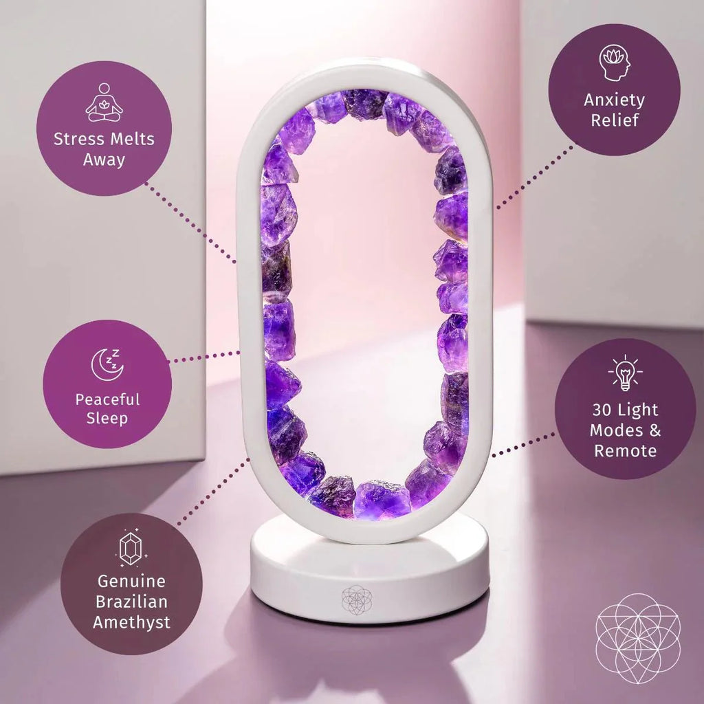 Amethyst Ambient Lamp With Remote | Conscious Items