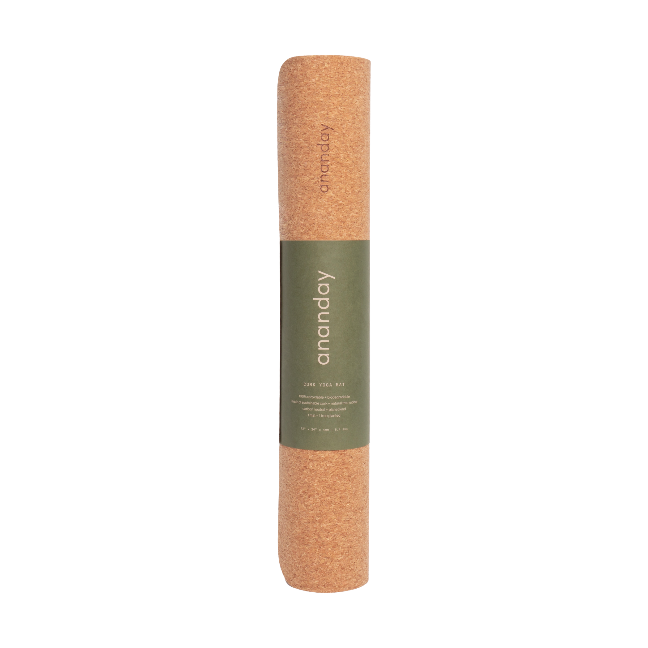 Ananday Cork Yoga Mat by Ananday