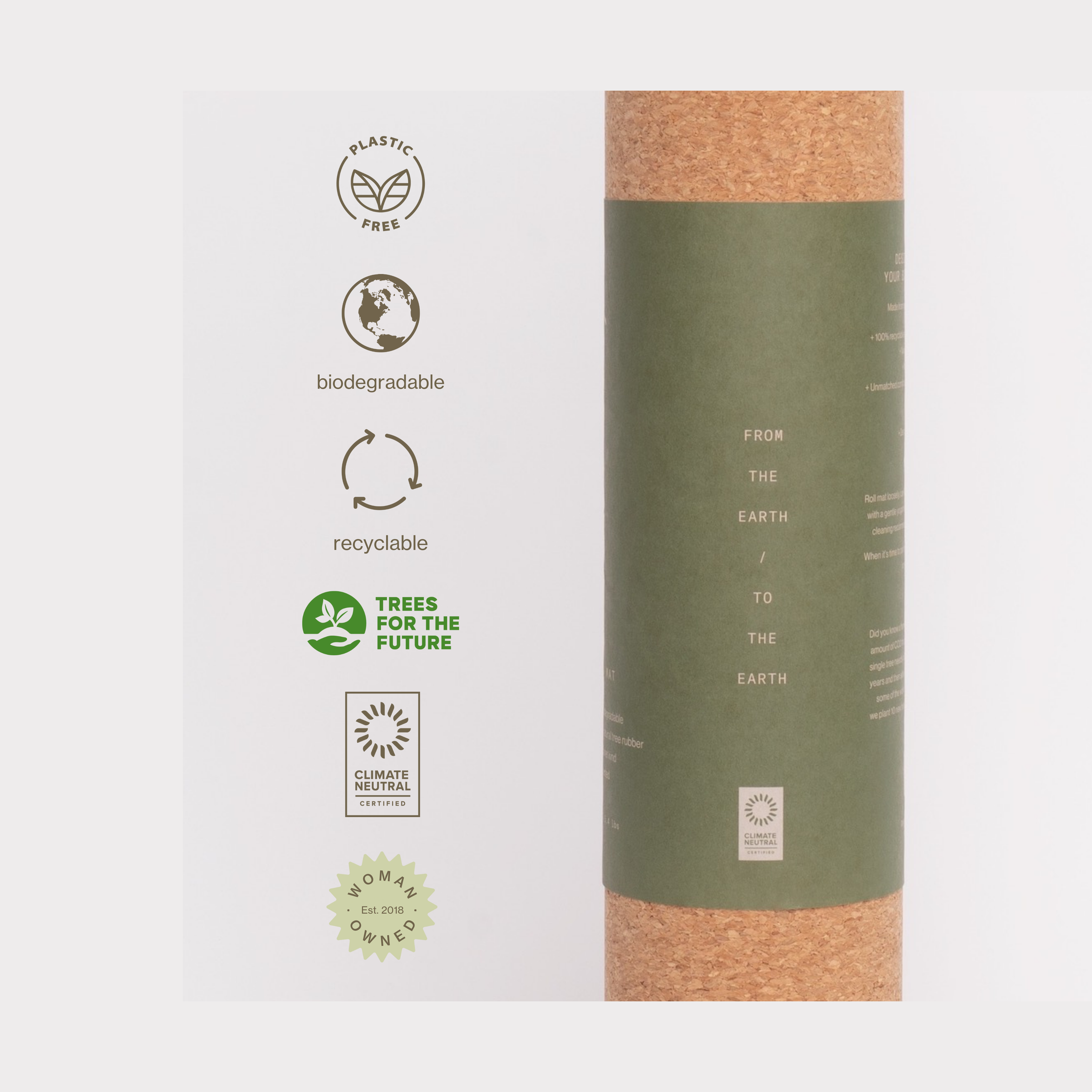 Ananday Cork Yoga Mat by Ananday