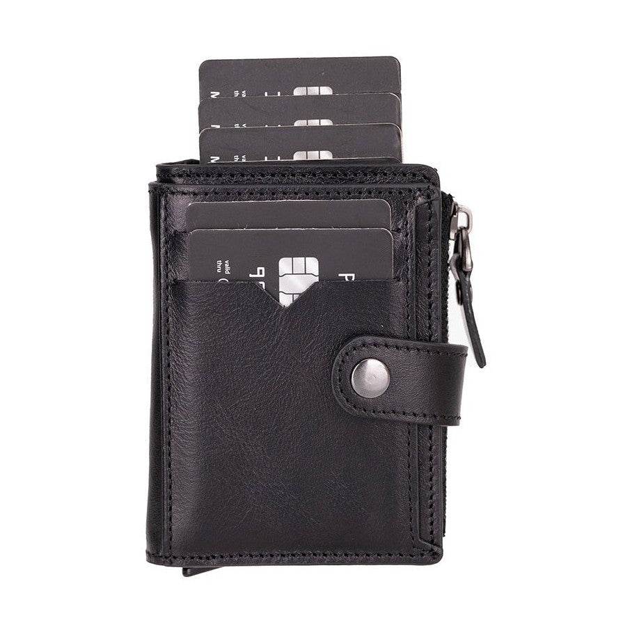 Andalusia Genuine Leather Pop-Up Cardholder with RFID Protection