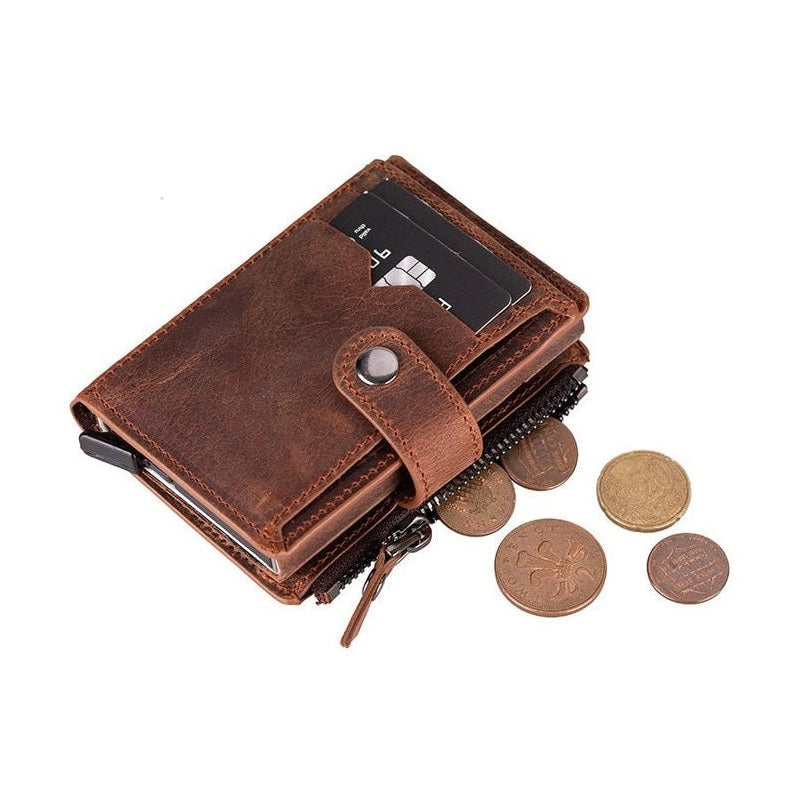 Andalusia Genuine Leather Pop-Up Cardholder with RFID Protection