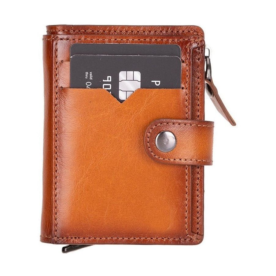 Andalusia Genuine Leather Pop-Up Cardholder with RFID Protection