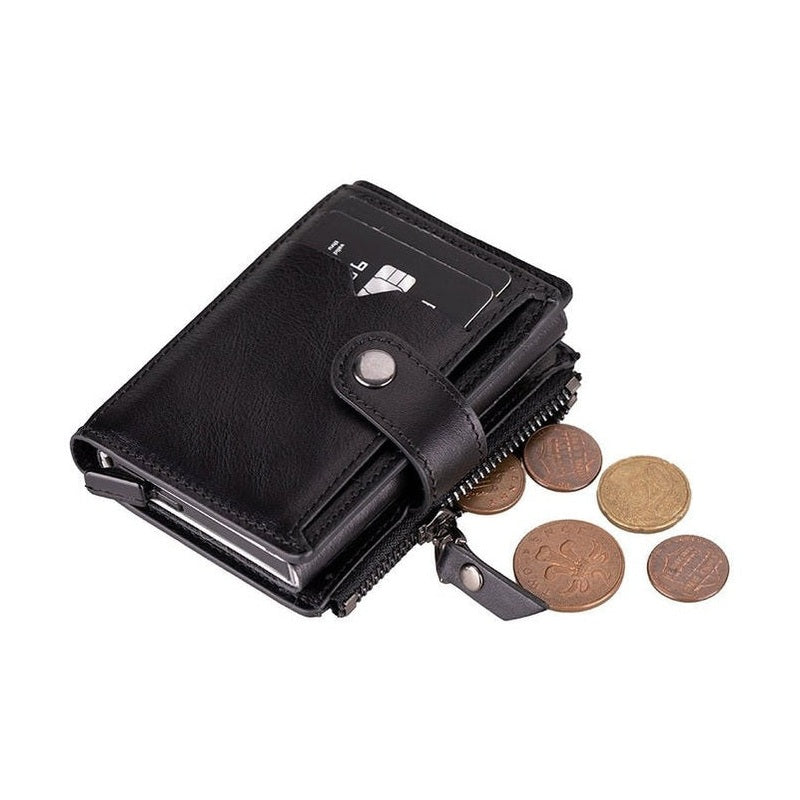 Andalusia Genuine Leather Pop-Up Cardholder with RFID Protection
