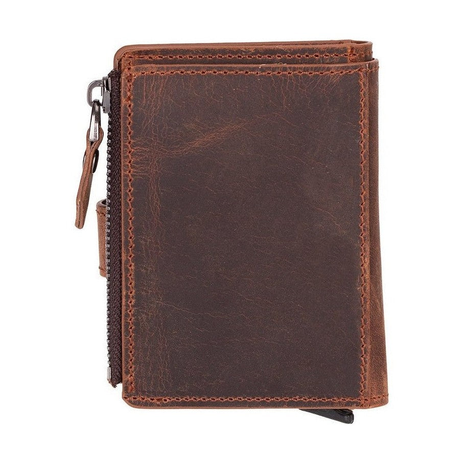Andalusia Genuine Leather Pop-Up Cardholder with RFID Protection