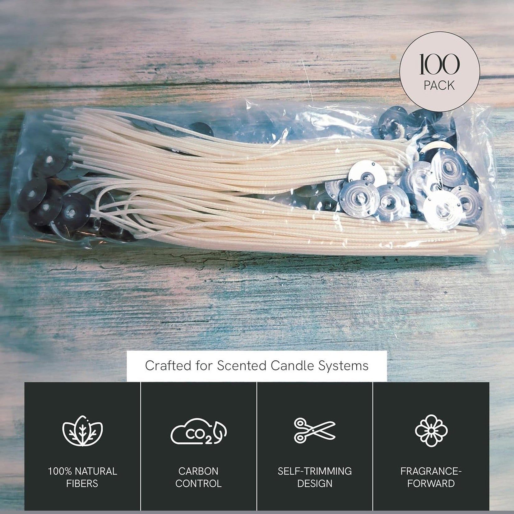 Aroma-Lite Wicks, 6" Length, Pack of 100