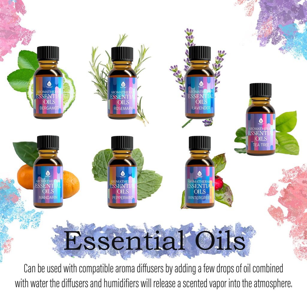 Aromatherapy Essential Oils Gift Bundle | DC-PURSONIC