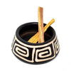 Artisanal Ceramic Incense Burner Peruvian Painted | DC-OMSutra