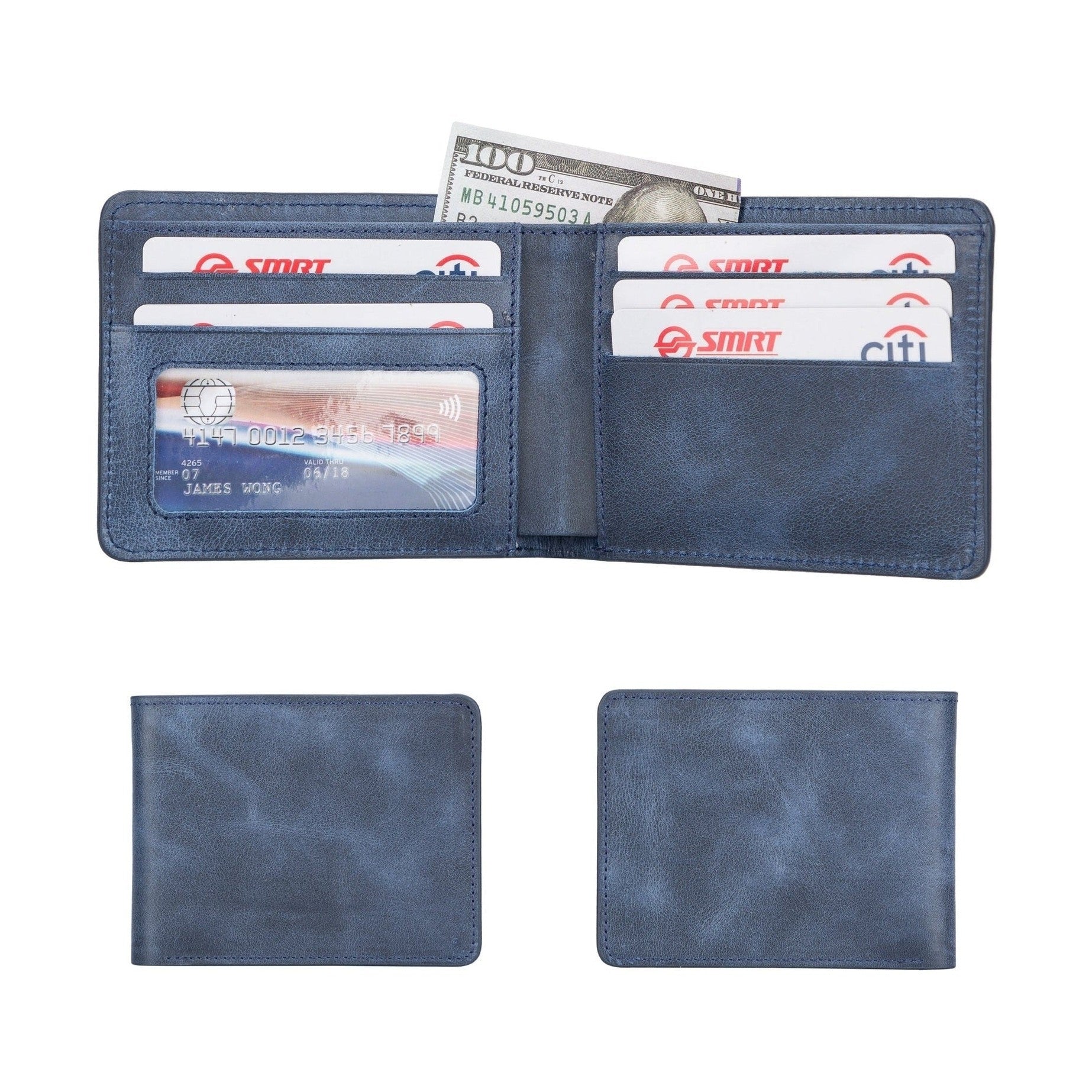 Arvada Handmade Bifold Leather Men Wallet