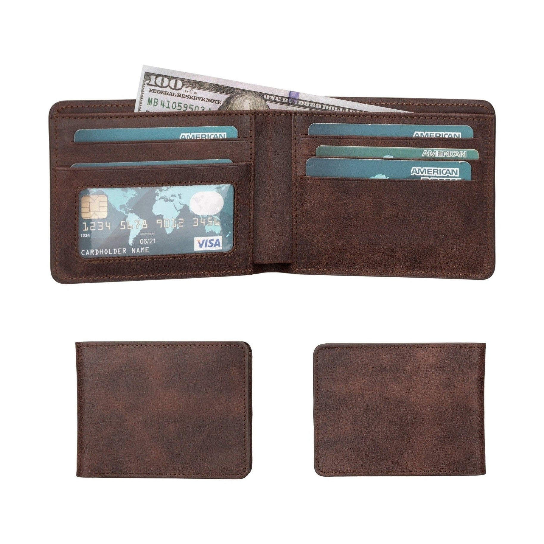 Arvada Handmade Bifold Leather Men Wallet
