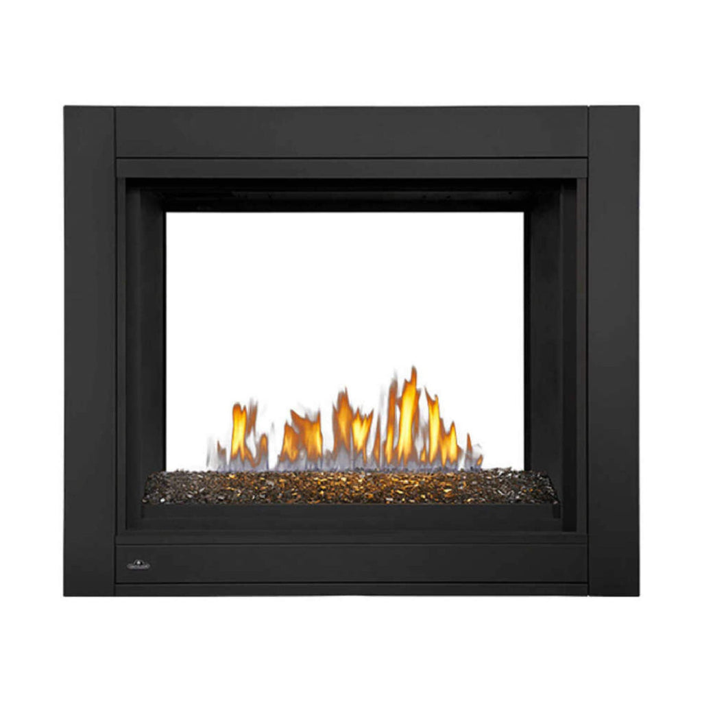 Ascent See-Through Glass Ember Bed Direct-Vent | Napoleon Fireplace