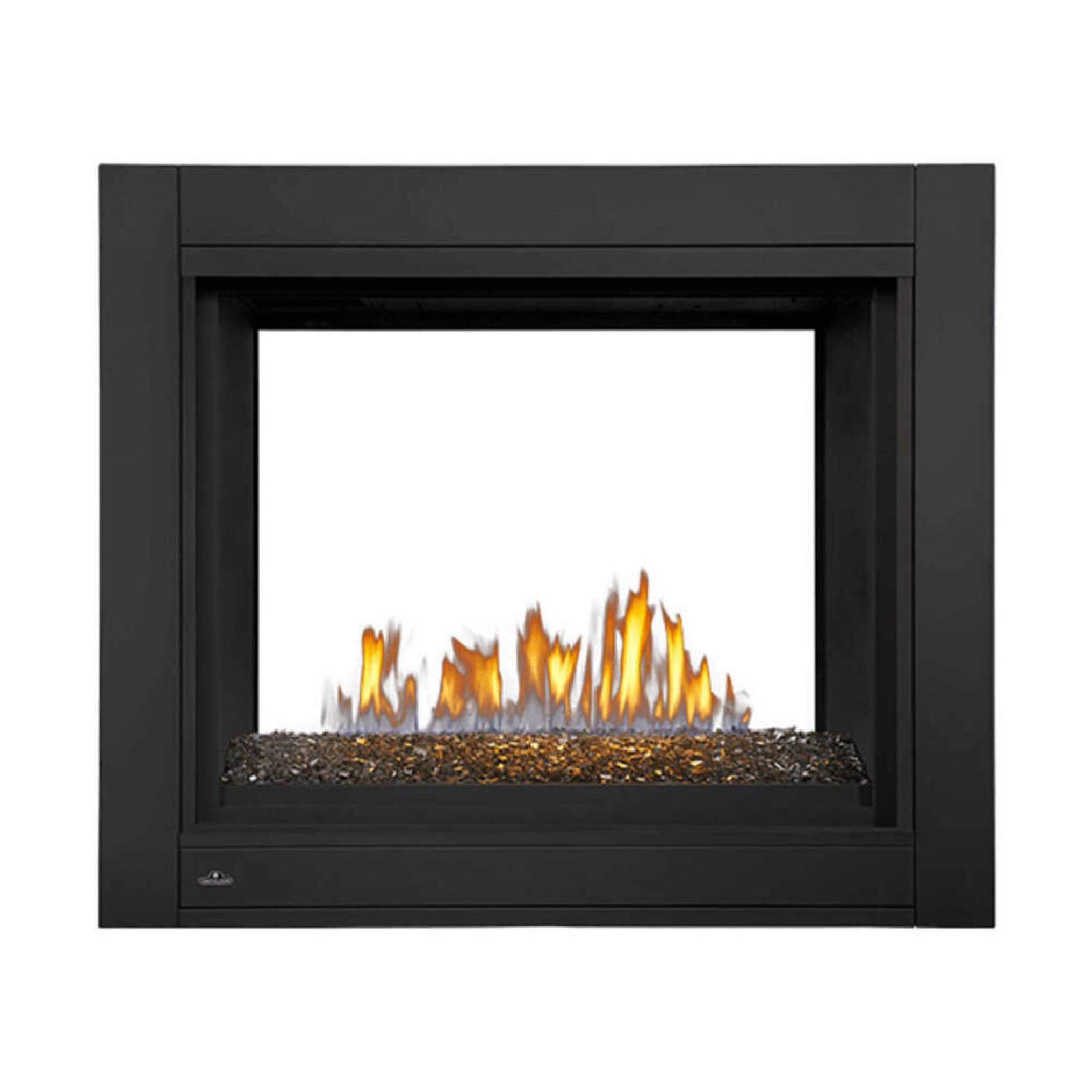 Ascent See-Through Glass Ember Bed Direct-Vent | Napoleon Fireplace