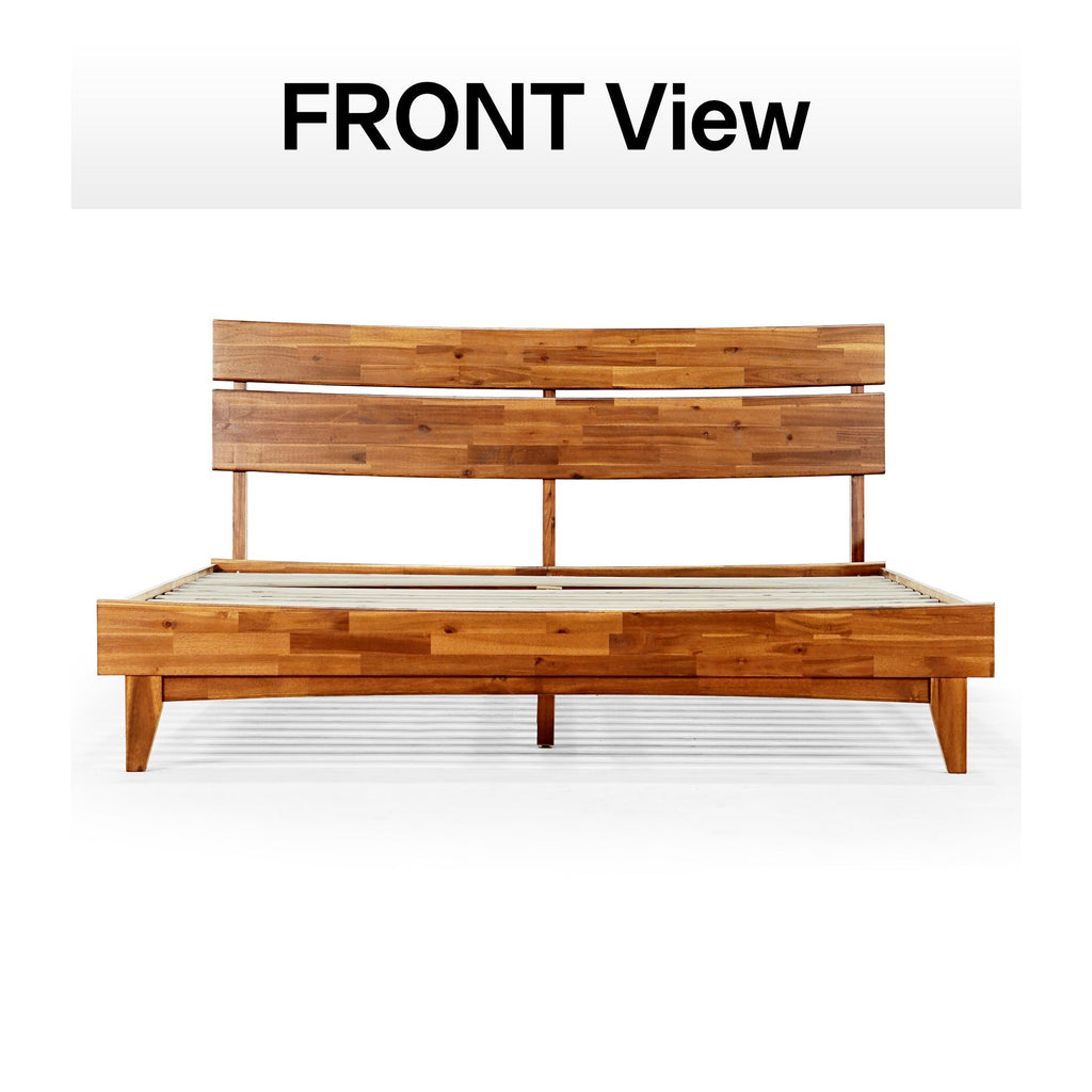Aurora Solid Wood Bed Frame