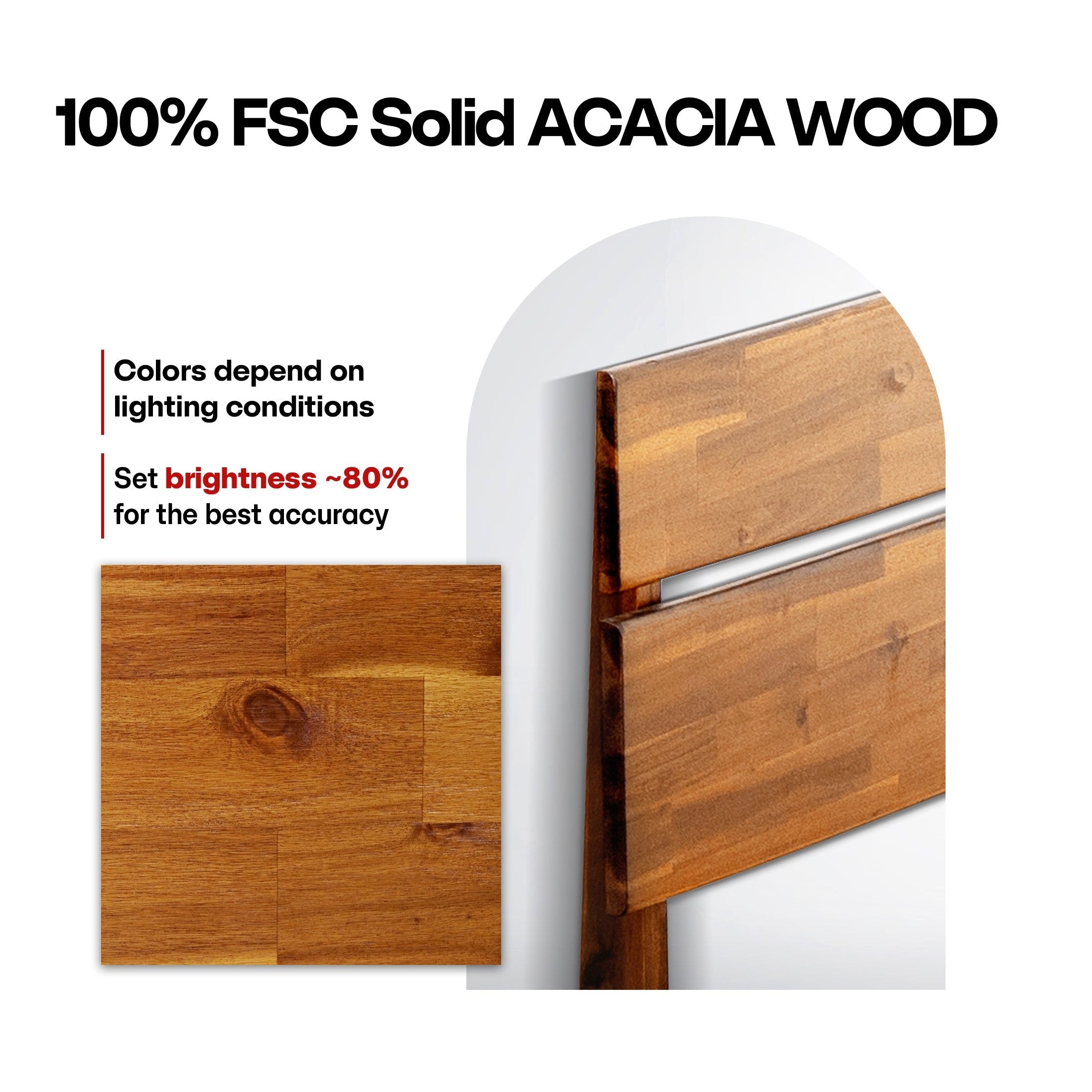 Aurora Solid Wood Bed Frame