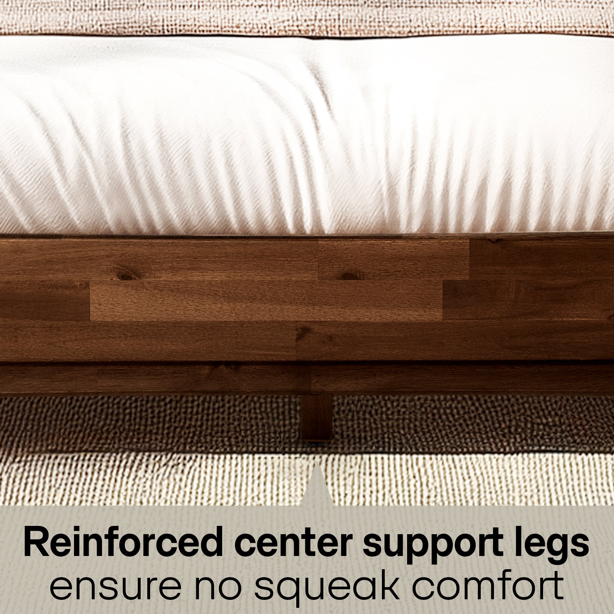 Aurora Solid Wood Bed Frame