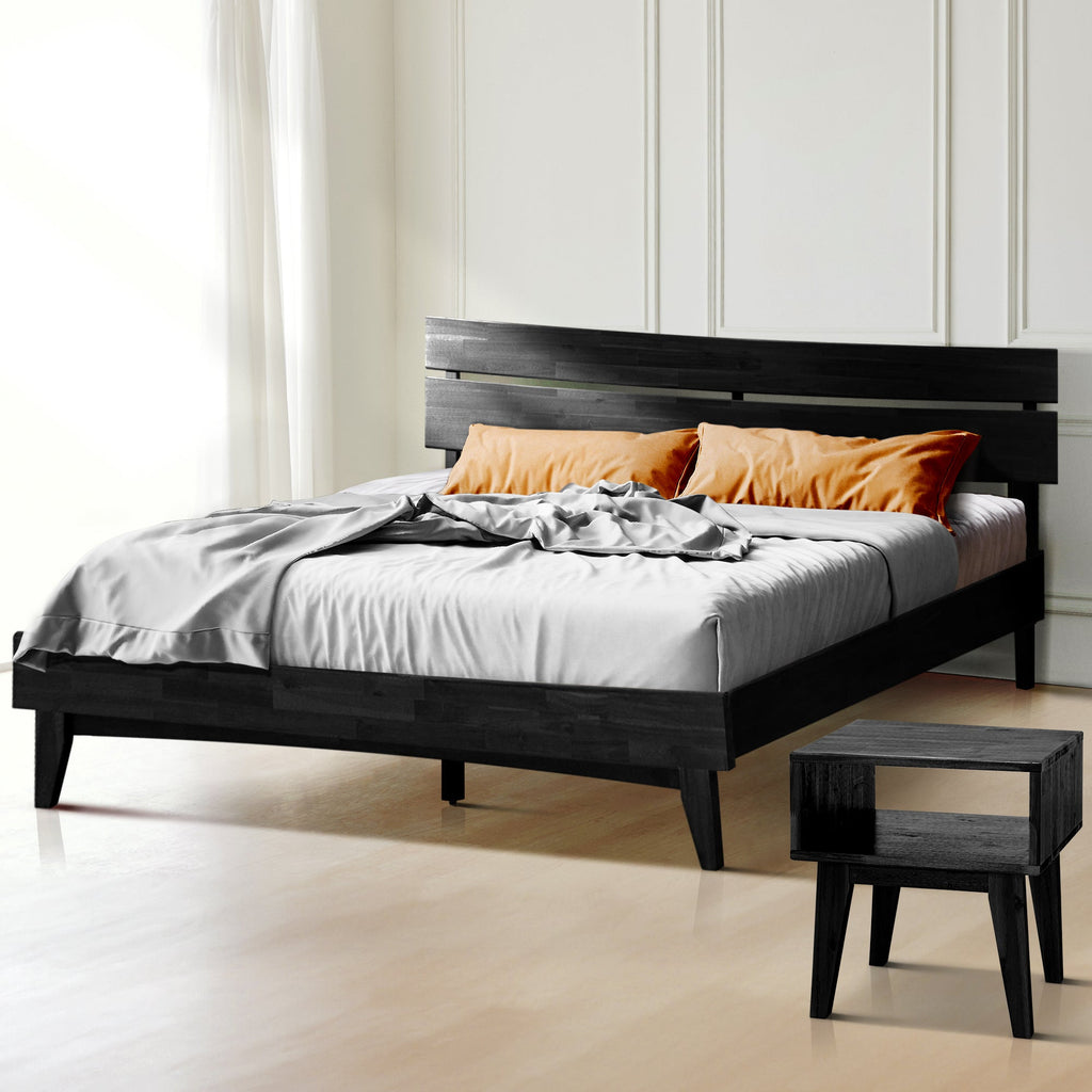 Aurora Solid Wood Bed Frame