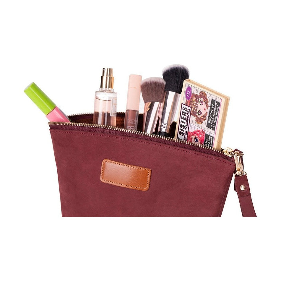 Avondale Premium Leather Dopp Kit - Travel Makeup Bag for Men & Women