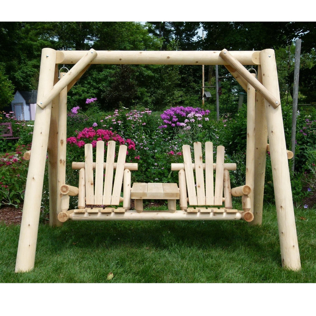 Handcrafted Cedar Wooden Garden Swing For Ultimate Comfort by Cedar Creek Rustic Furniture
