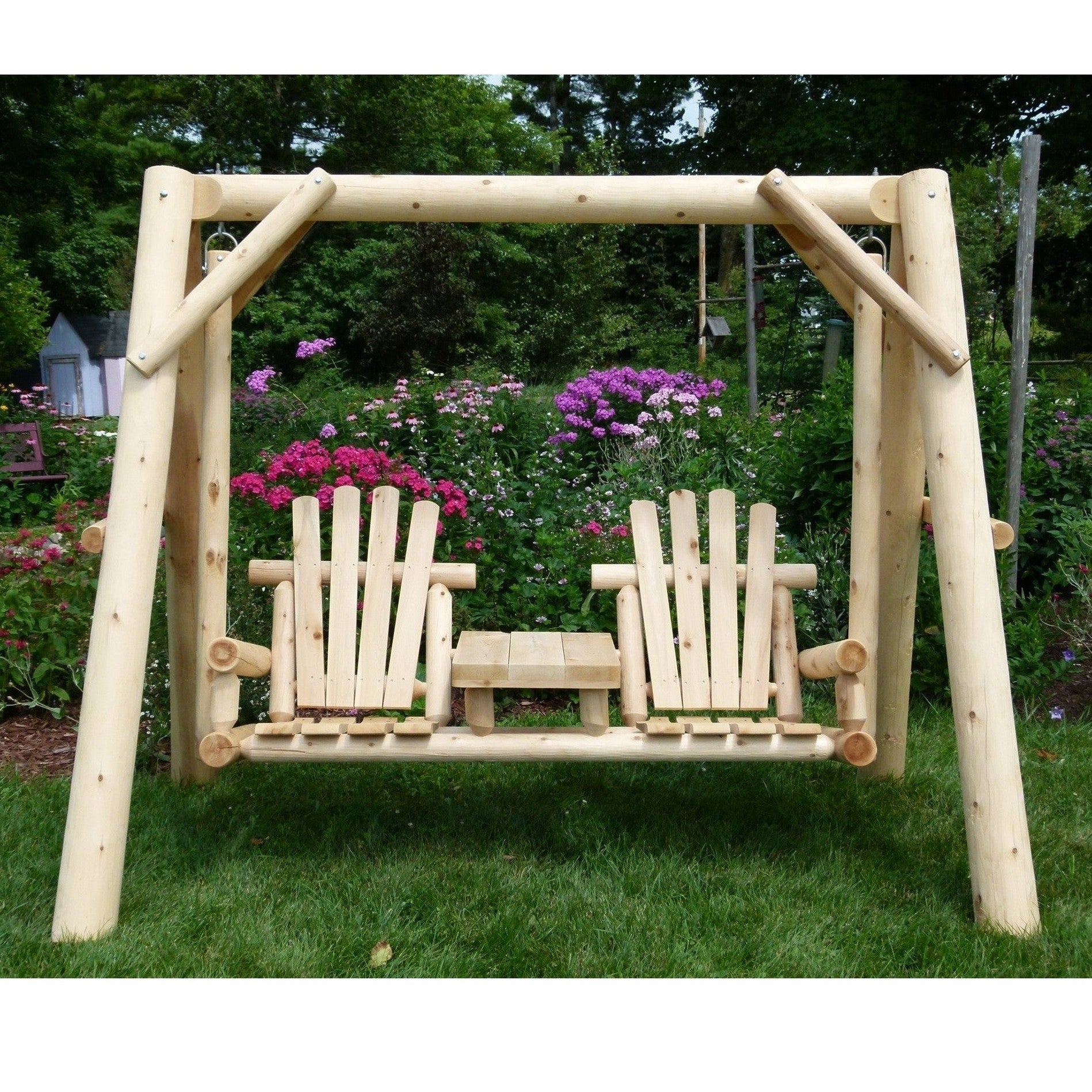 Handcrafted Cedar Wooden Garden Swing For Ultimate Comfort by Cedar Creek Rustic Furniture