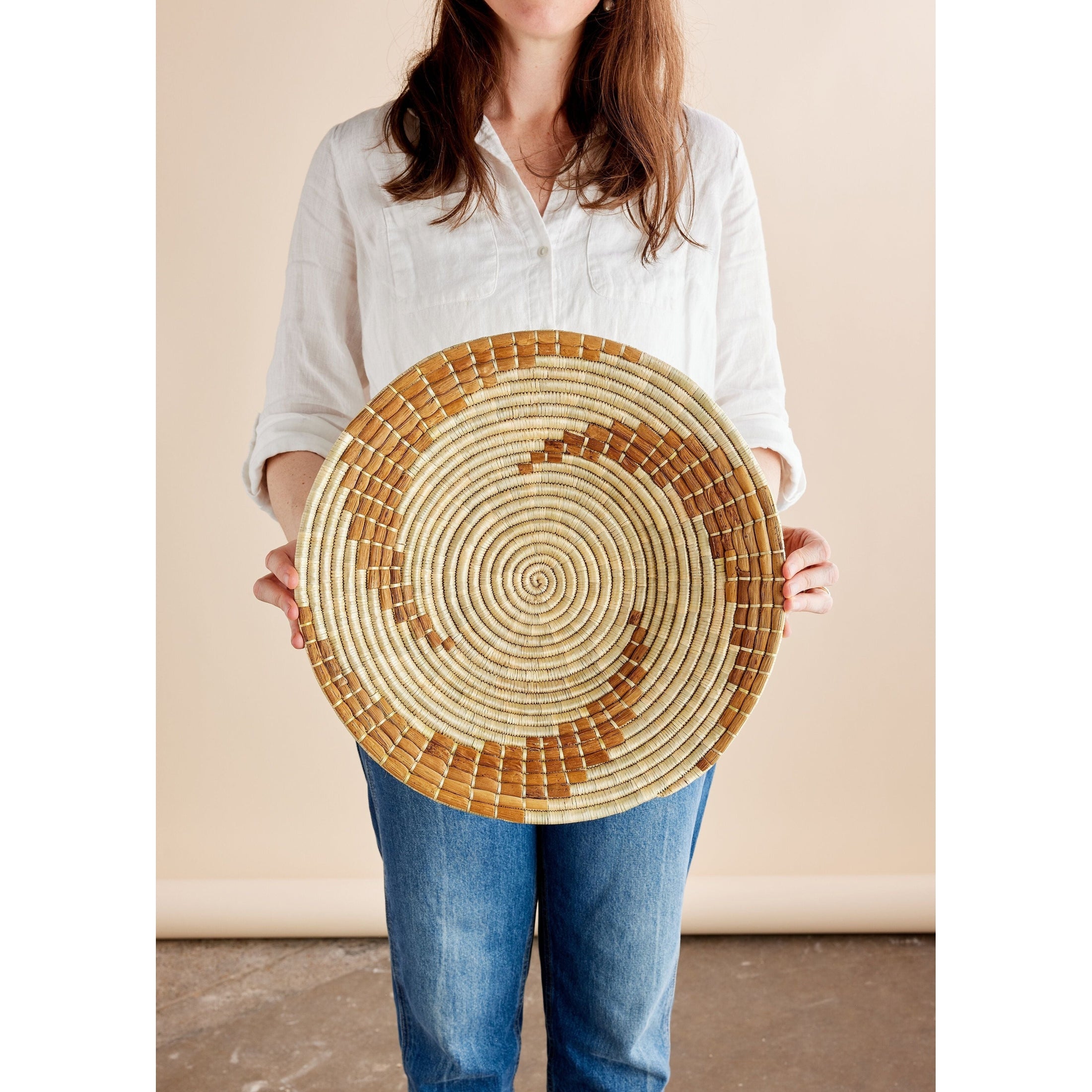Bahari Banana Bark Wall Basket