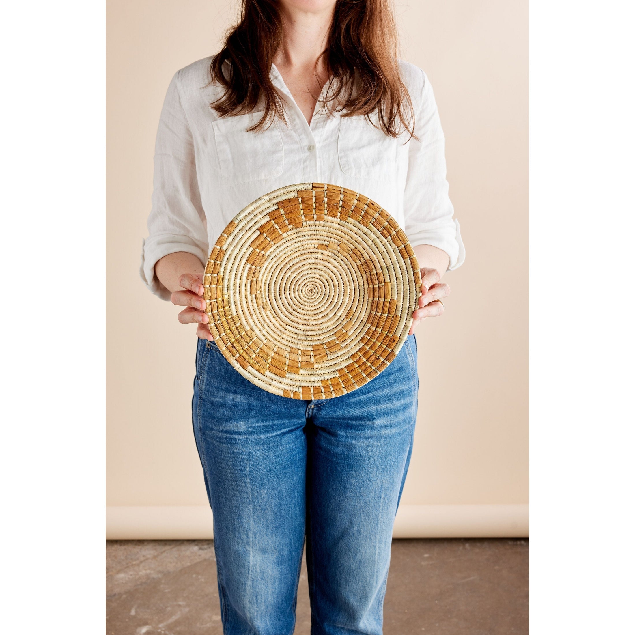 Bahari Banana Bark Wall Basket