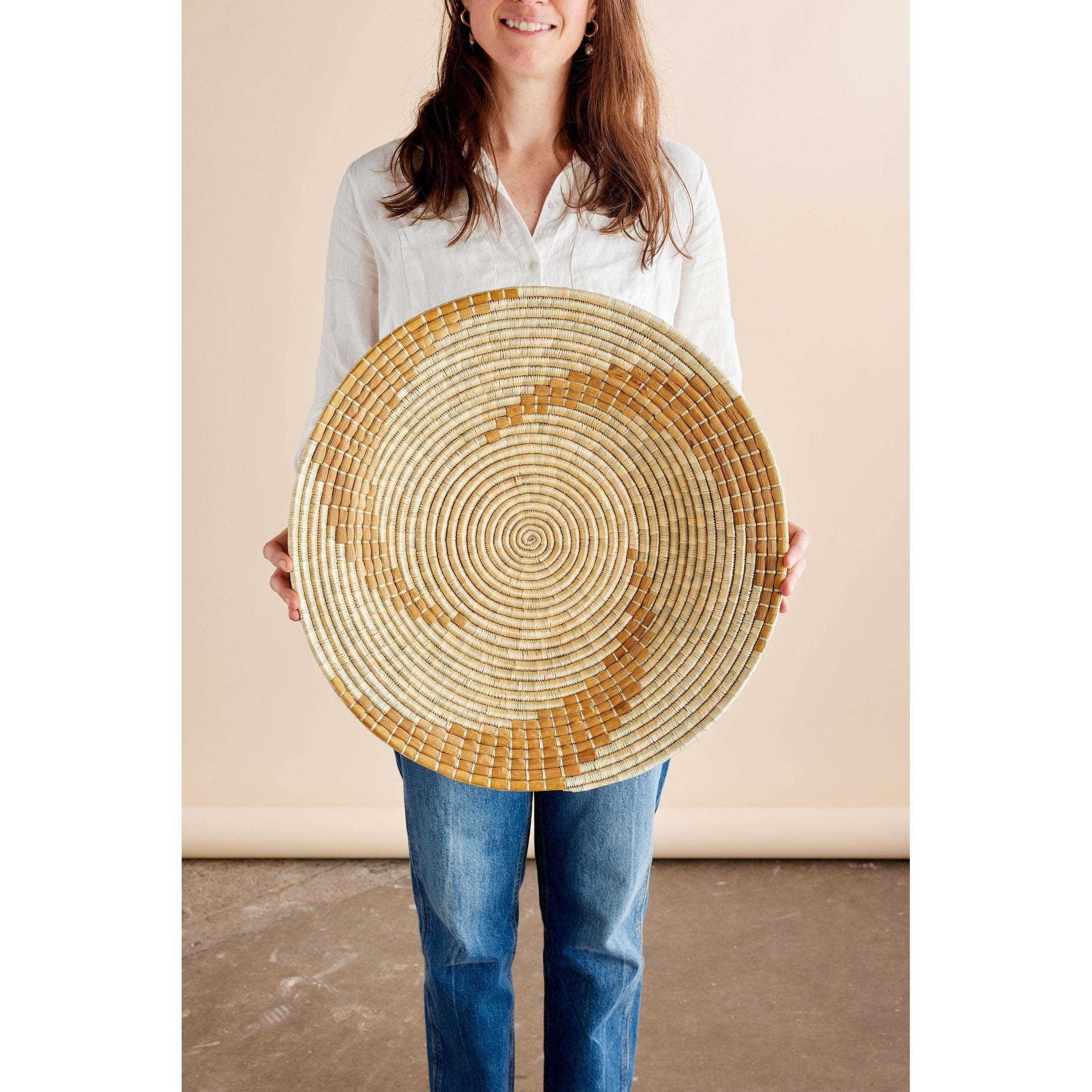 Bahari Banana Bark Wall Basket