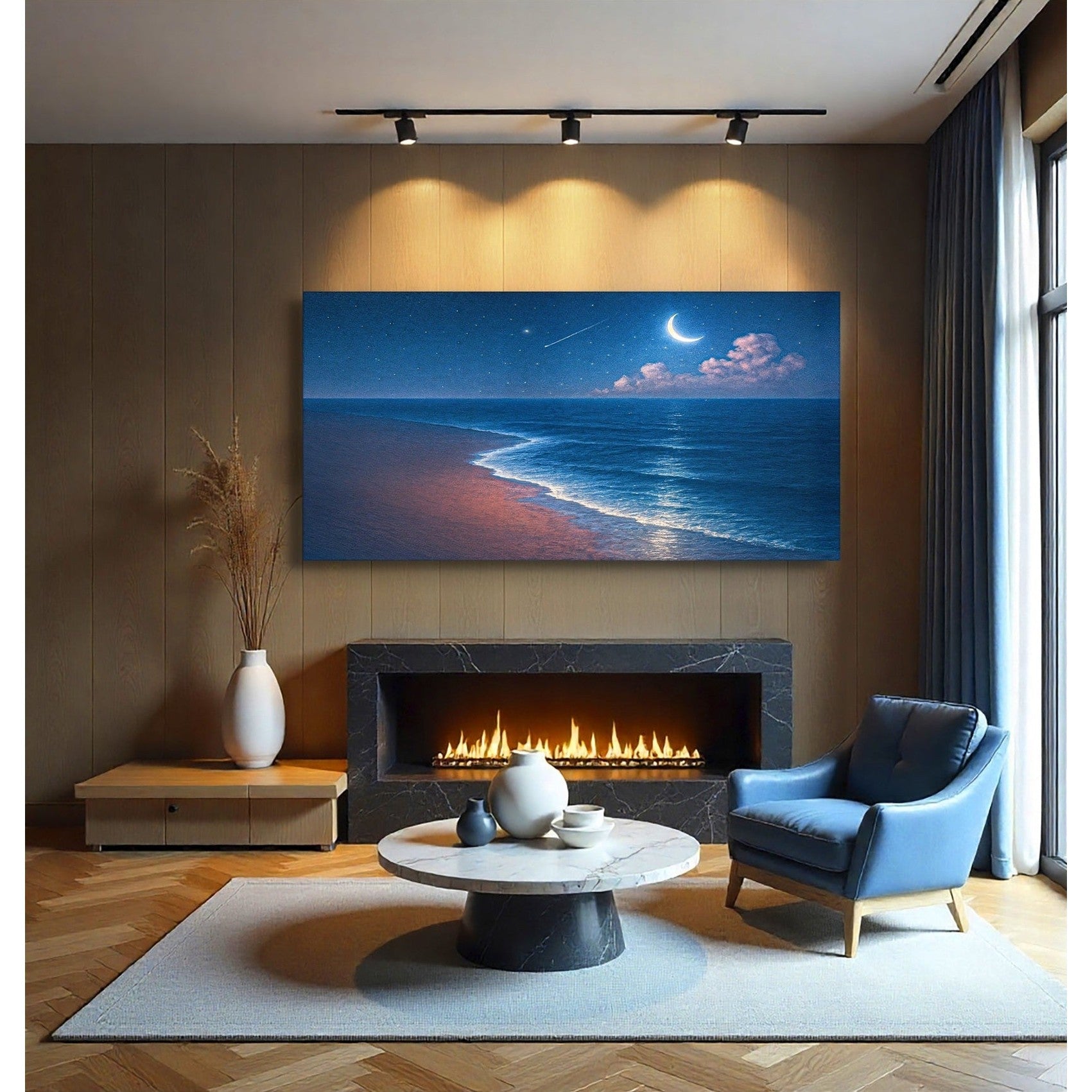 Beach Shoreline Coastal Wall Art V
