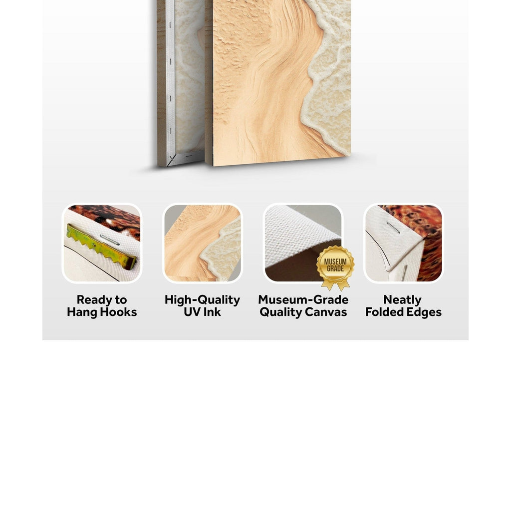 Beige Beach Coastal Wall Art