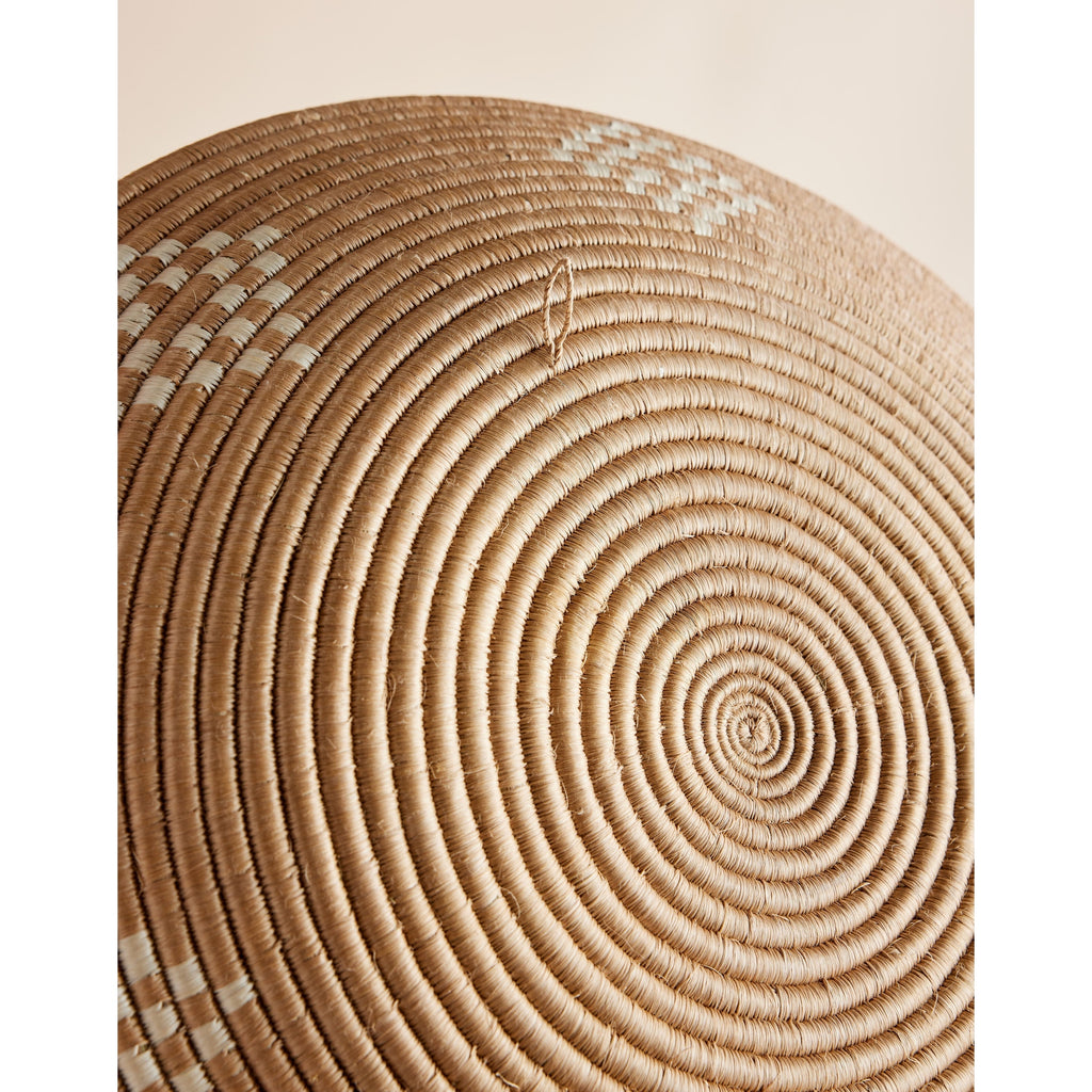 Blonde Rwanda Ivory Diamond Wall Basket