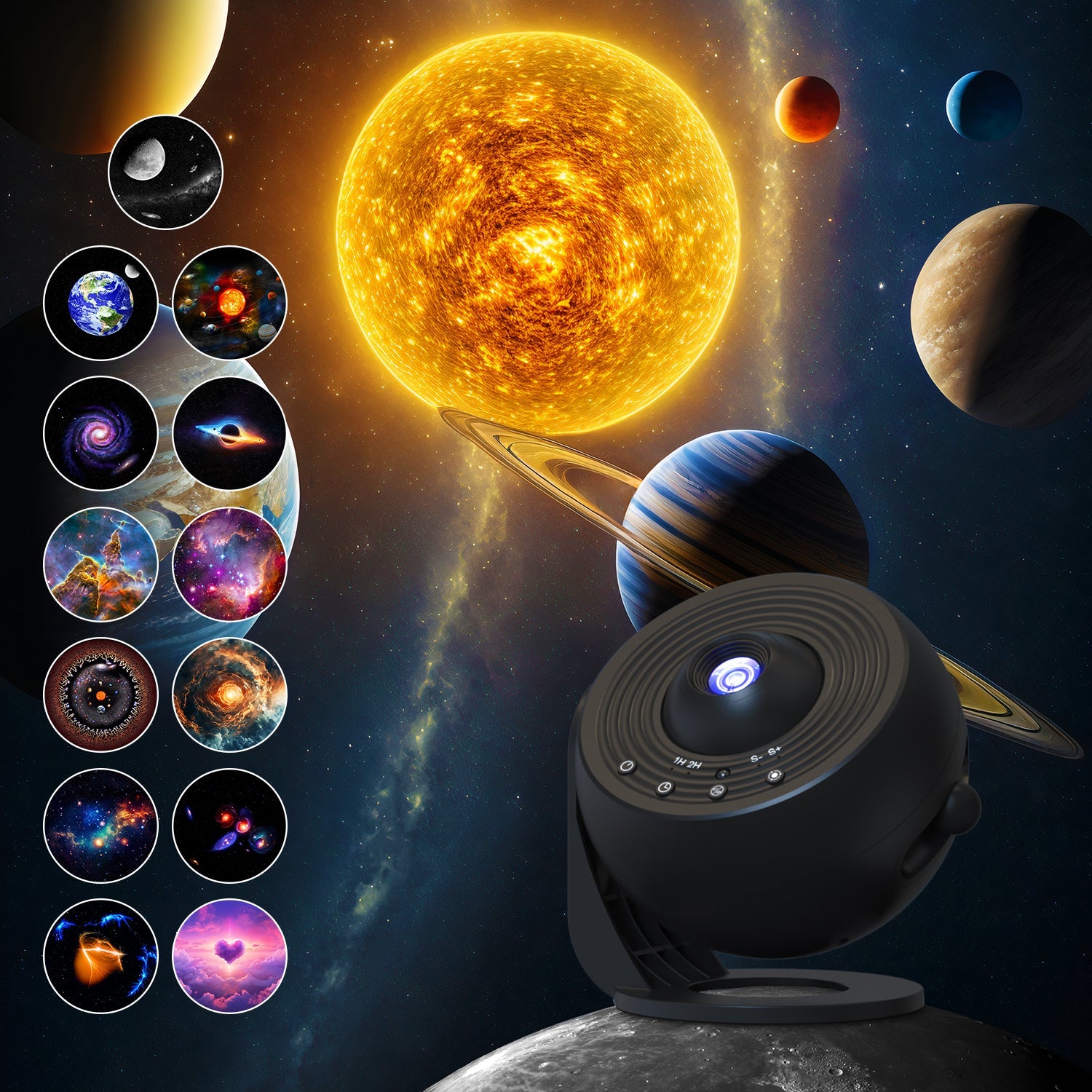 Bluetooth Galaxy Star Projector Night Light | Stellabliss