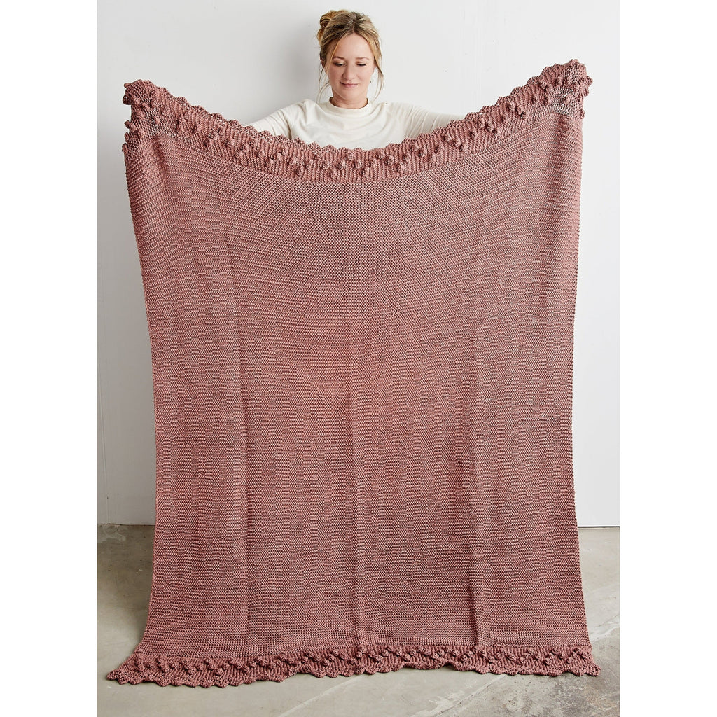 Bobble Lace Edged Eco-Cotton Throw