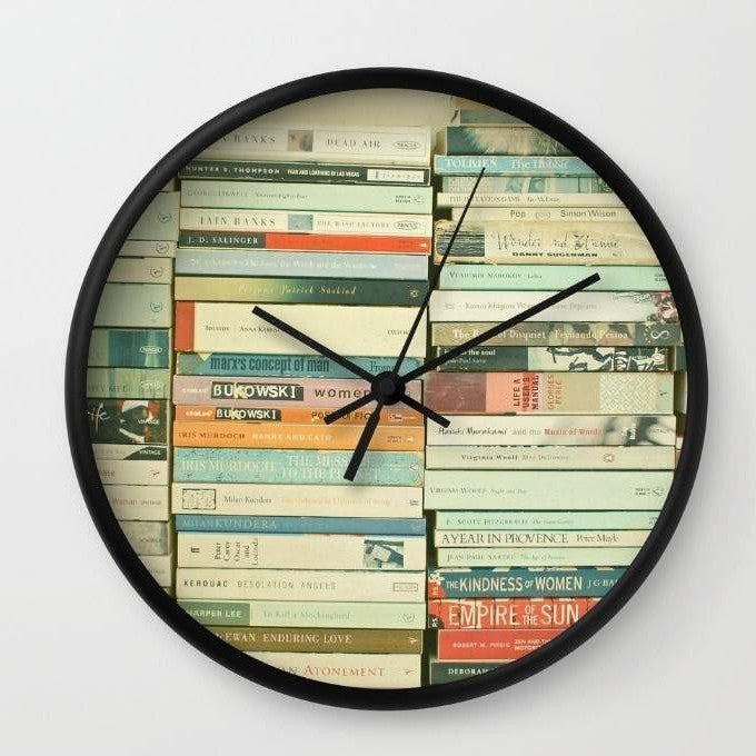 Bookworm Wall clock