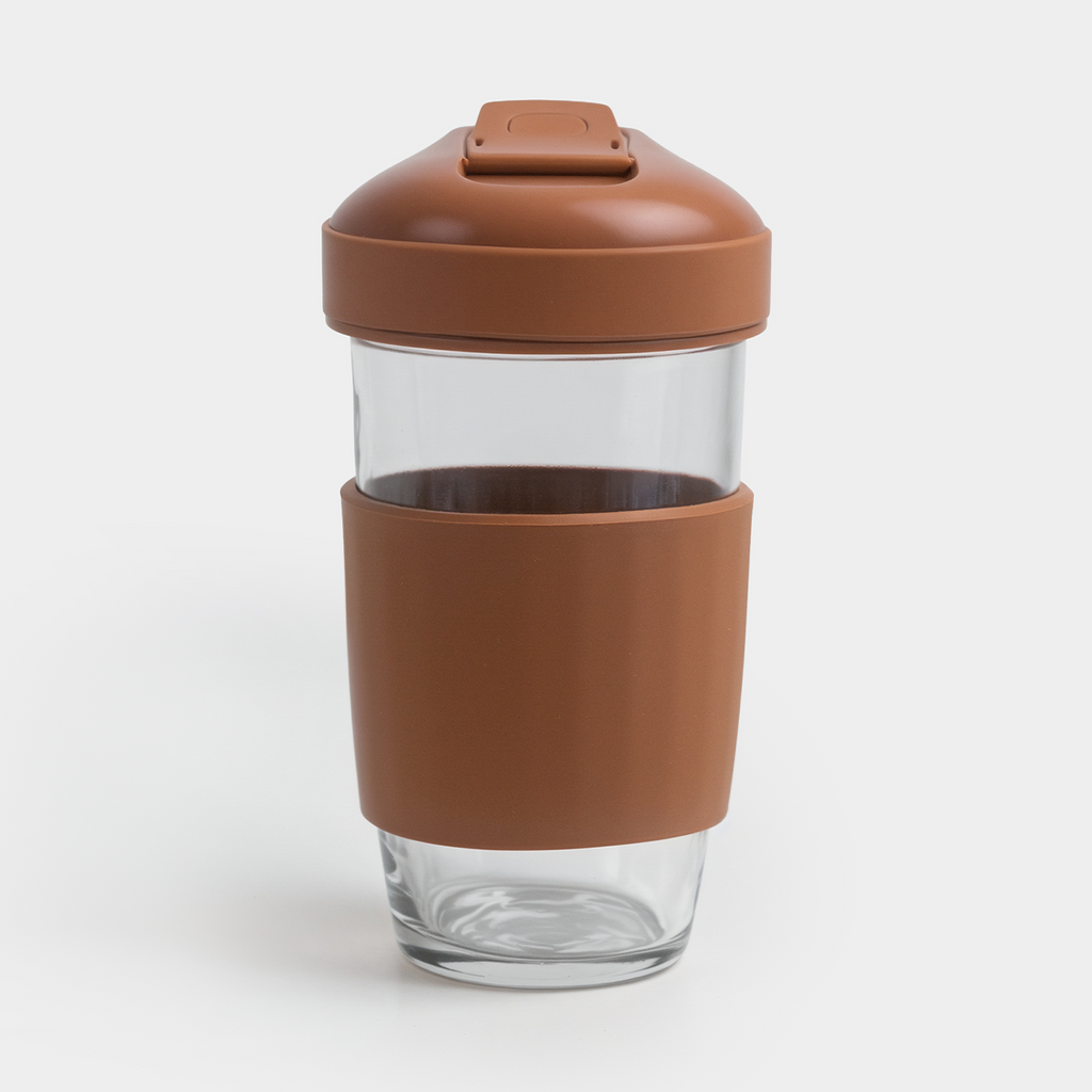 Borosilicate Glass Coffee Cup - Brown