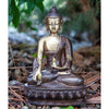 Brass Buddha Meditating On Lotus Statue | DC-OMSutra