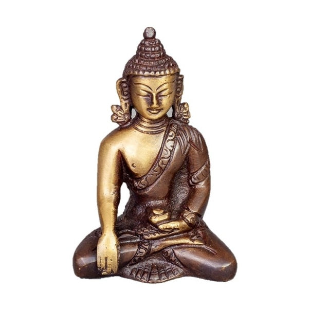 Brass Meditating Buddha Statue Sitting | DC-OMSutra