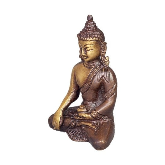 Brass Meditating Buddha Statue Sitting | DC-OMSutra