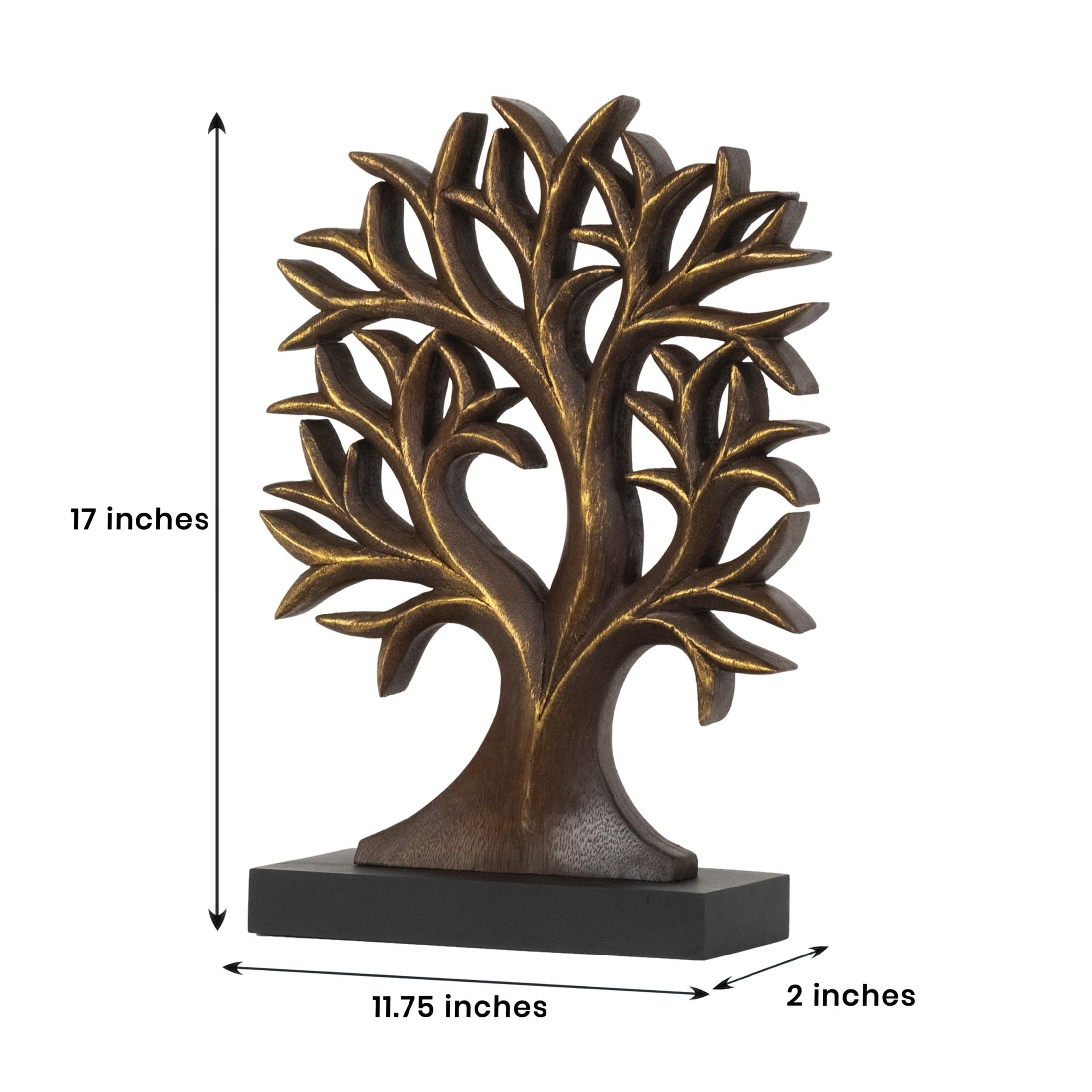 Brumit Tree of Life Wooden Sculpture – Large Hand-Carved Decor | Decozen Luxe, Gift for Mom