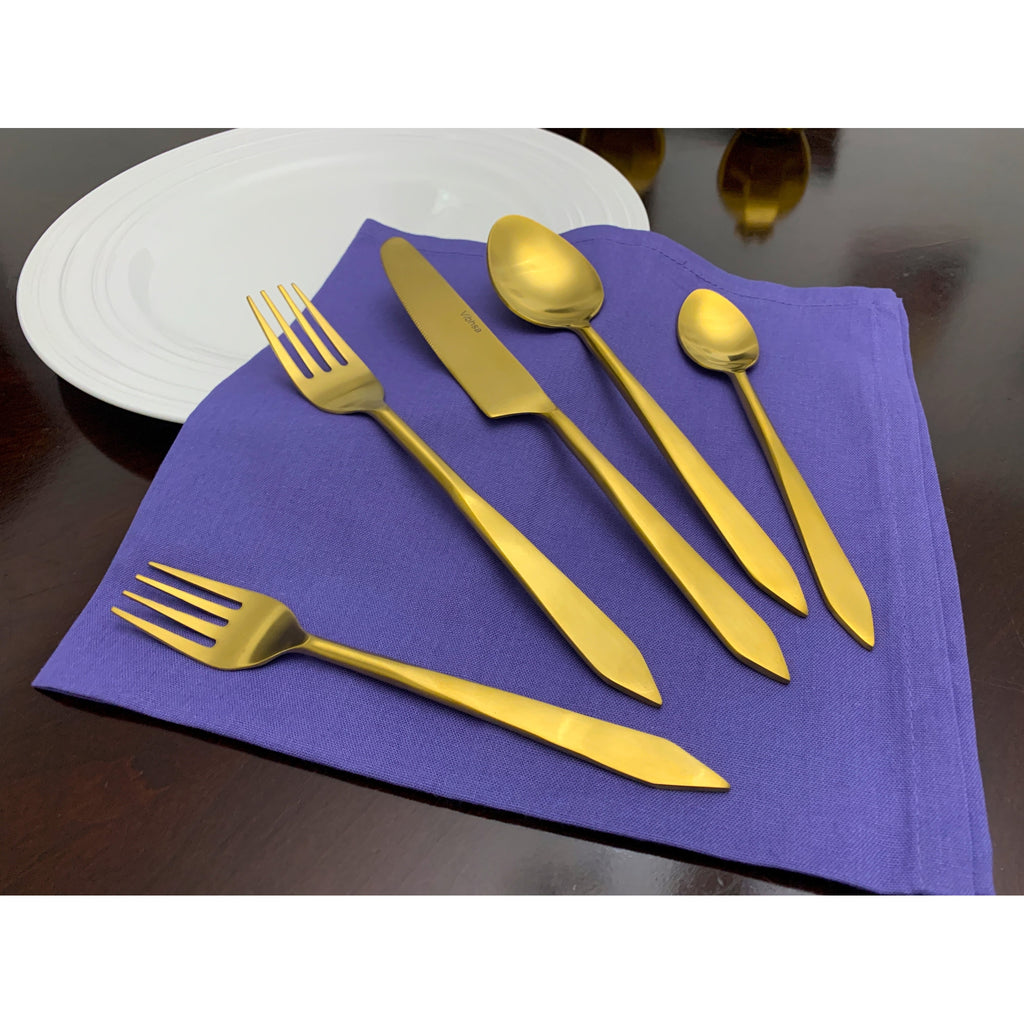 Brushed Stainless Flatware Set Everyday Collection | Vibhsa