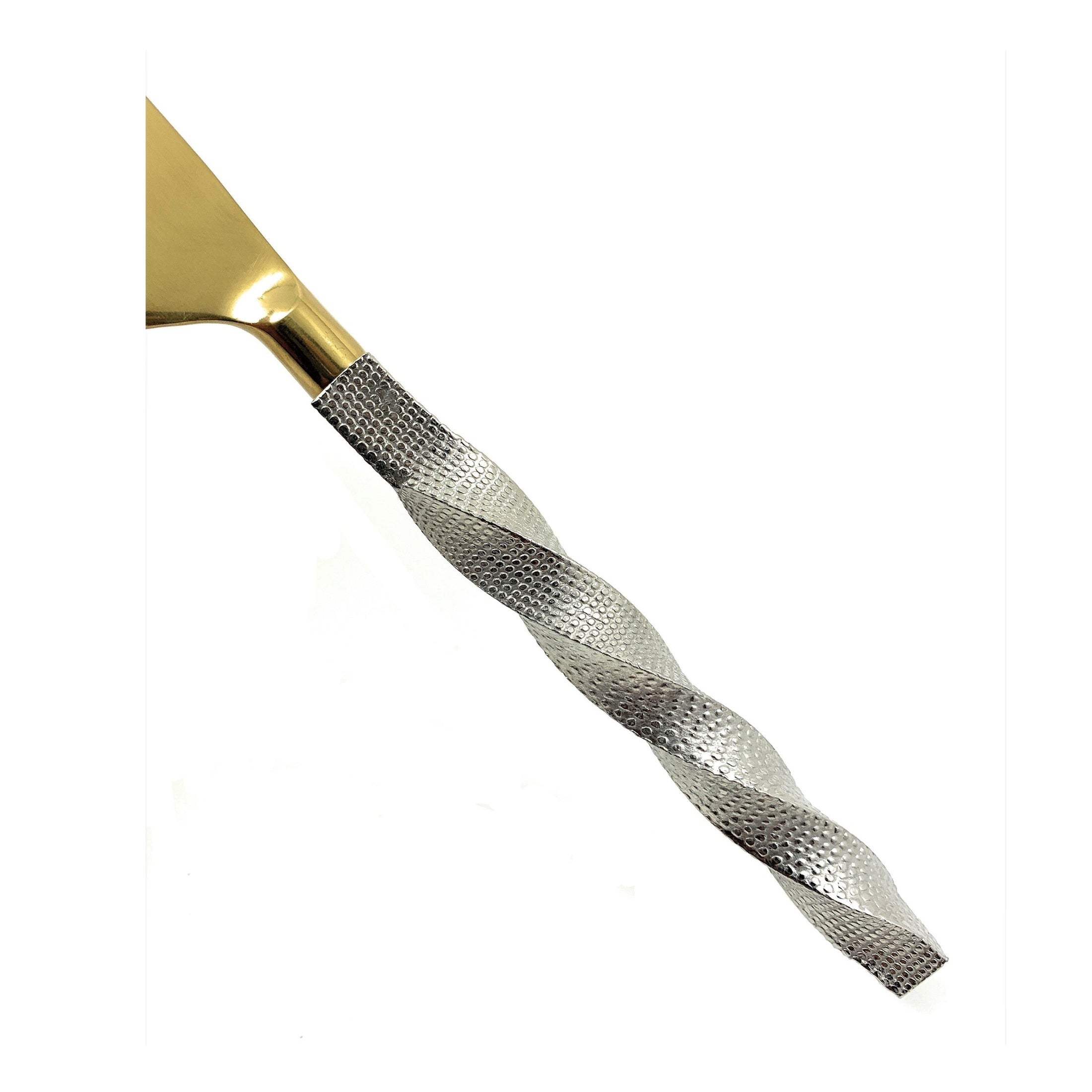 Brushed Stainless Flatware Twisted Elegance | Vibhsa