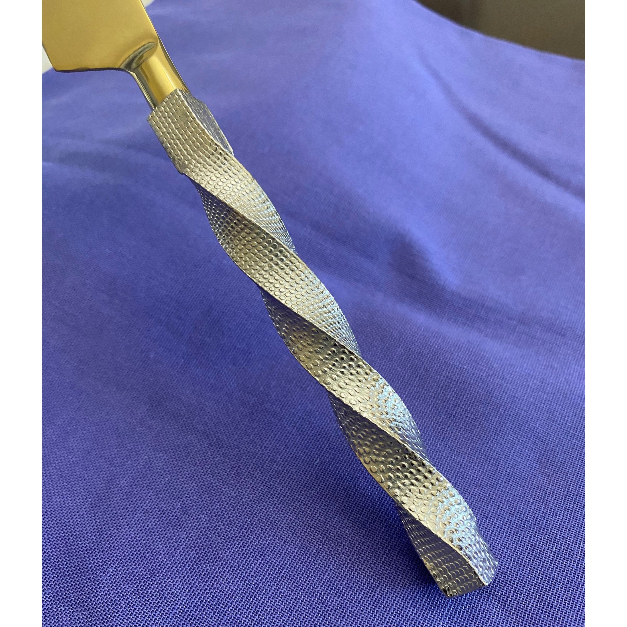 Brushed Stainless Flatware Twisted Elegance | Vibhsa
