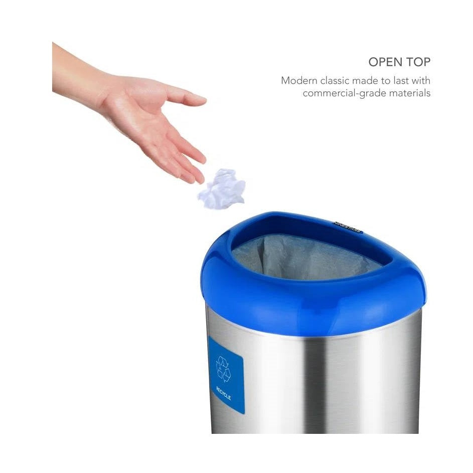 Brushed Stainless Steel Kitchen Trash Can | HomePacific