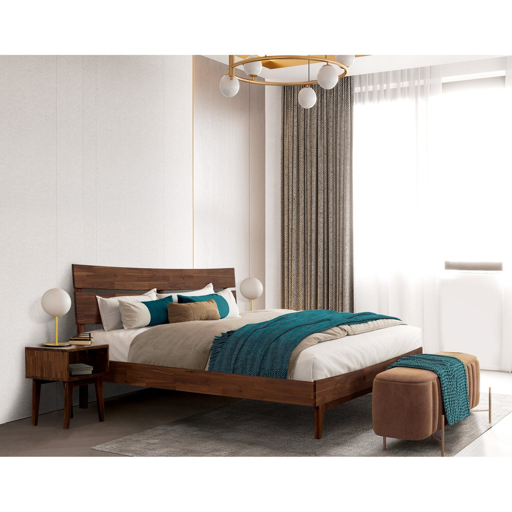 [Buy 1 Get 1] Aurora Solid Wood Bed Frame & Nightstand