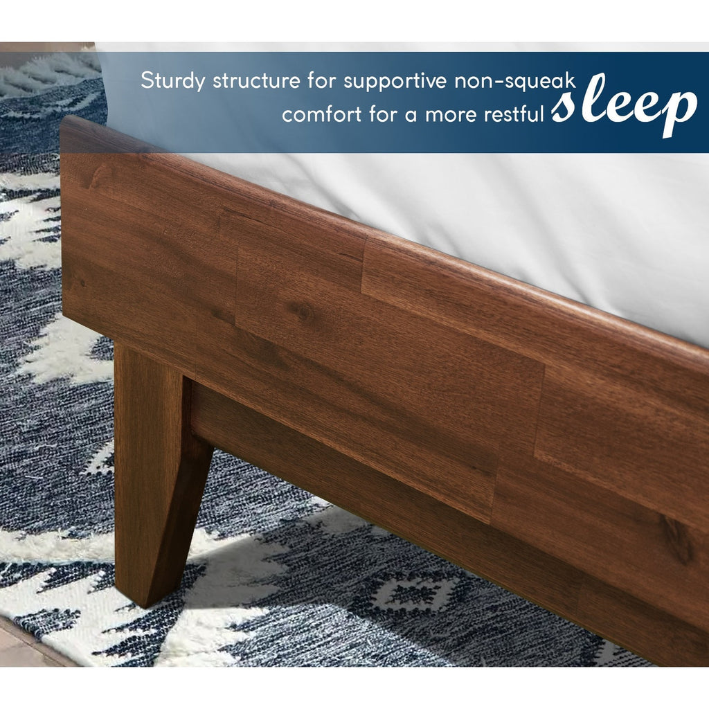 [Buy 1 Get 1] Aurora Solid Wood Bed Frame & Nightstand