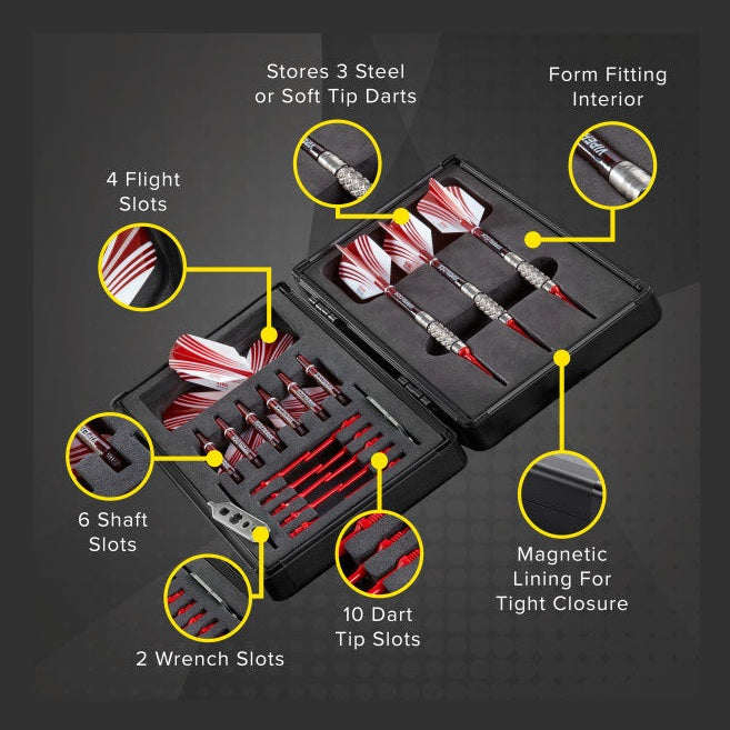 Casemaster Sinister Magnetic Dart Case by C.P.Dean Company