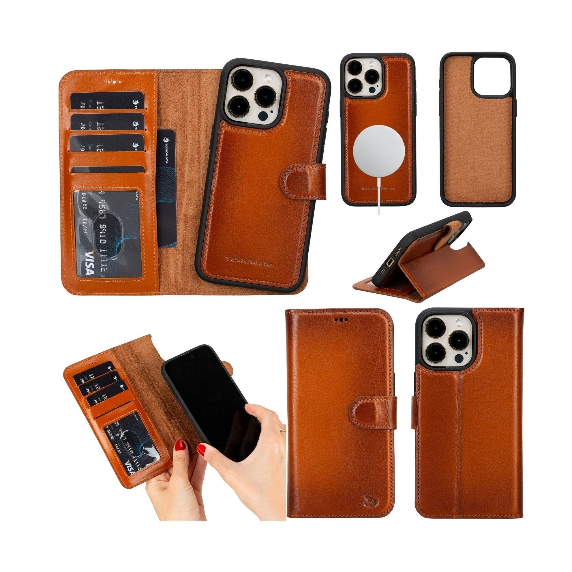 Casper Leather iPhone 14 Pro Max Wallet Case | MagSafe